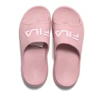 在飛比找Yahoo奇摩購物中心優惠-FILA 拖鞋 粉色 小加厚 防水拖鞋 4S334W551