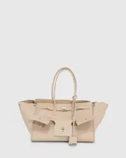 [Belle & Bloom] Rude Boy Leather Large Tote Bag - Tan