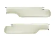 Chevelle GTO Lemans Cutlass Skylark Convertible Beige Sun Visors pair 1968-72