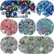30 grams Pearl & Rhinestone Mix, Flatbacks