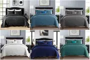 3 Pieces Chic Bedspread Coverlet Set Comforter Quilt 6 Colors Queen King / Super King Bed