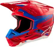 Alpinestars S-M5 Action 2 2024 Motocross Helmet, red-blue, Size XL for Men Red Blue