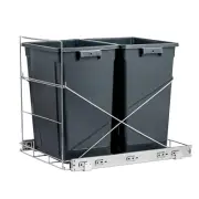 Pull Out Trash Can under Cabinet (Cans Not Included), Adjustable Sliding Garbage