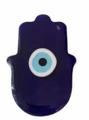 Turkish Evil Eye, Handmade Glass Hamsa Paperweight, Home Decor, Made in Turkey