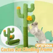 Cactus Cat Scratching Post Sisal Climbing Toy Pet Furniture Cat Scratcher Board