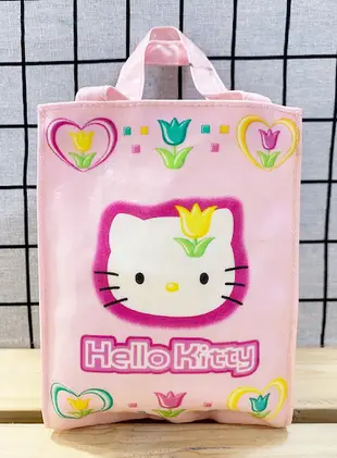 【震撼精品百貨】Hello Kitty 凱蒂貓~日本SANRIO三麗鷗KITTY防水迷你手提袋-粉底鬱金香*11787