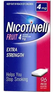 Nicotinell Gum 4mg Fruit 96 Tablets