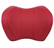 Car Seat Head Neck Rest Massage Auto Pillow Space Memory Neck Headrest Car Vehicular Pillow Seat Headrest Accessories Red