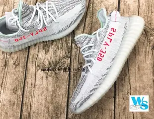 Washoes adidas Yeezy Boost 350 V2 Blue Tint 白 灰 藍 B37571 章魚哥