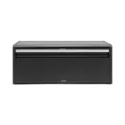 Bread Box Matte Black Corrosion Resistant Steel Fall Front Lid Magnetic Closure