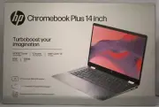 HP Chromebook Plus 14" Touchscreen Color- Appears- Silver