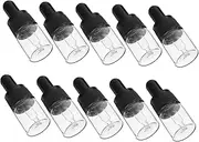 HONITANO 10Pcs Glass Dropper Bottles Assorted Color Essential Oil Containers with Leakproof Design Durable Perfume Holders for Travel and DIY Projects