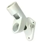 Rogue Cast-Iron Flag Pole Bracket - Ultra Heavy Duty 1-inch Mount for White