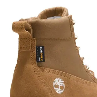 Timberland 男款小麥色GREYFIELD絨面革織物拼接休閒靴|A2M3R231