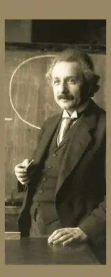 Albert Einstein - Theoretical Physicist - Laminated Photo Bookmark - 2.5 x 6 in