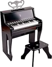 [Hape] Learn with Lights Mini Piano w/Stool Kids/Childrens Musical Toy 3y+ Black