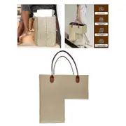 Wwxx Stair Basket With Leather Handles For Wooden Stairs Home And Office Decor XH Beige