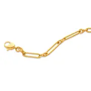 9ct Gold 21cm Paperclip Link Bracelet