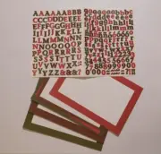 Creative Memories Mini ABC/123 Alphabet Sheet/Mats ~Winter Colors ~ Stickers HTF