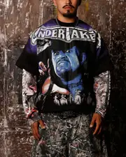 [LOITER] Loiter X Wwe Undertaker Vintage T-shirt Vintage Black - Size L L Vintage Black