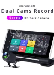 7in Car DVR Dash Cam GPS Driving Recorder Dual Len 1080P WIFI W/Camera Dash Cam (for: Fiat)