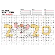 5Pcs 2020 calendar 365 day schedule wall stickers good habit growth student study time schedule