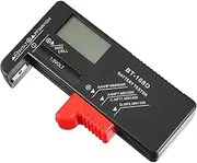 STOBOK 9V Black Battery Tester Digital Volt Checker for Button Cell Batteries Portable Battery Capacity Tester for Home Use