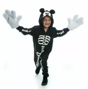 Disney Mickey Mouse Glow-in-the-Dark Skeleton Costume for Kids (Multi Sizes)