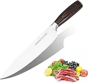 NAMUPIE Chef Knife 8 Inch Professional Kitchen Knife High Carbon Steel Ultra Sharp Chef's Knife with Soild Wooden Handle Gift Box for Family & Restaurant