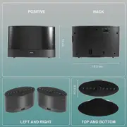 Extra Loud Alarm Clock with Wireless Bed Shaker,Vibrating Dual Alarm Clock for Heavy Sleepers, Deaf and Hearing-impaired black