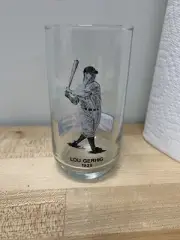 Lou Gerhig Promotional Glass Pepsi Logo United Oil Box 49
