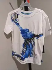 AND1 Basketball Shirt Paint the Park Blue Size XS (4/5) NWT