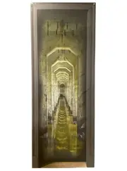 Haunted Hallway Print Curtain Halloween Decoration