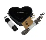 Dr. Martens Kiev & Patent Leather Mini Heart Bag Black NWT