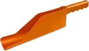 Eaves Shovel Rain Gutter Cleaning Tool Household Scoop Leaf Cleaner Small Garden Leaves Cleaning Orange Plastic