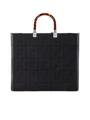 Fendi Sunshine Medium Shopper Bag in Black