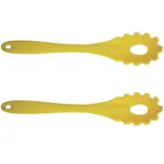 2x Avanti 28cm Silicone Spaghetti Spoon Kitchen Pasta Cooking/Serving Utensil