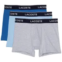 在飛比找momo購物網優惠-【LACOSTE】2022男時尚合身雙藍灰色四角修飾內著混搭