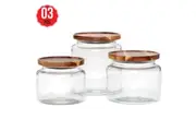 Anchor Hocking Glass Jars 3 Piece