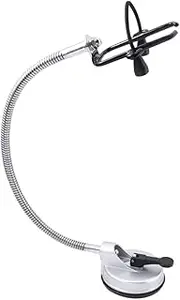 DRESSOOS Adjustable Hair Dryer Holder Wall-mounted Clamp for Hair Dryer for Bathroom