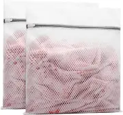 2Pcs Durable Honeycomb Mesh Laundry Bags for Delicates 24 X 24 Inches (2, Xx-Lar