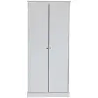Hamptons 2 Door 5 Tier 80Cm Wide Multipurpose Storage Pantry Cupboard 5296-wht