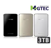 MGTEC TERRAN 3.1 Smart External HDD Portable Hard Disk 3 TB High Speed USB 3.1
