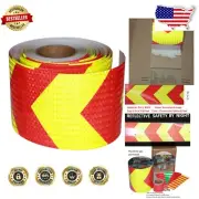 6in x 66ft High Visibility Reflective Tape - Strong Adhesion for All Surfaces