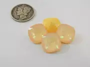 Lemon Flower Opal UNF (12mm) Swarovski 4470 Cushion Cut Stone