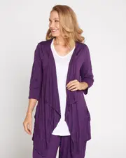 Teegan Crush Cardigan - Purple