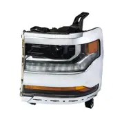 For 2016 2017 18 Silverado 1500 Chrome Bezel Driver Side Headlight HID Headlamp (for: Chevrolet)