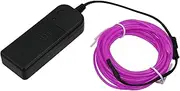 X AUTOHAUX 4 Meter/13ft Neon EL Wire Strip Purple Light Glow for Car Interior