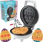 Waffle Wow Mini Egg Waffle Maker, Waffler Iron- 4 Food Markers & Recipe Guide