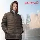 【瑞多仕-RATOPS】男20丹超輕羽絨衣.羽絨外套.保暖外套.雪衣(RAD355 黑灰色)